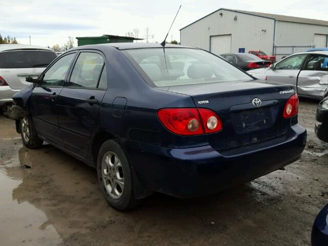 2T1BR32E58C908700 - 2008 TOYOTA COROLLA CE BLUE photo 3