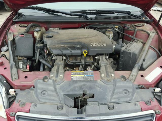 2G1WJ15K769344410 - 2006 CHEVROLET MONTE CARL BURGUNDY photo 7