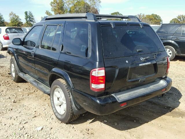 JN8DR09Y13W811800 - 2003 NISSAN PATHFINDER BLACK photo 3