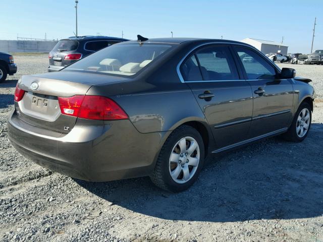 KNAGE228595339347 - 2009 KIA OPTIMA LX CHARCOAL photo 4