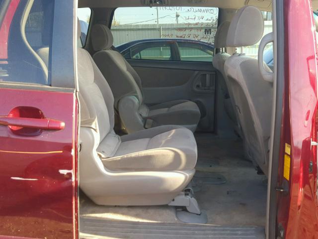 5TDZK23C98S170840 - 2008 TOYOTA SIENNA CE MAROON photo 6