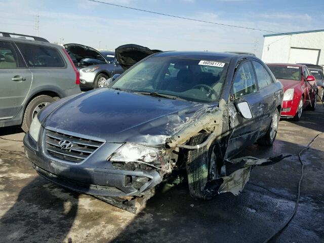 5NPET4AC5AH591802 - 2010 HYUNDAI SONATA BLUE photo 2