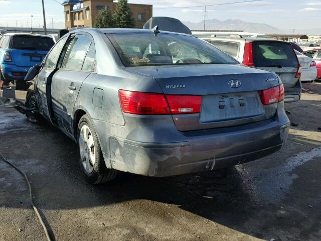 5NPET4AC5AH591802 - 2010 HYUNDAI SONATA BLUE photo 3