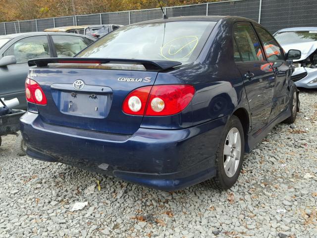 2T1BR32E26C668325 - 2006 TOYOTA COROLLA CE BLUE photo 4