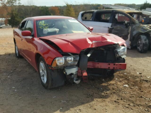 2C3CDXBG1DH571703 - 2013 DODGE CHARGER SE RED photo 1