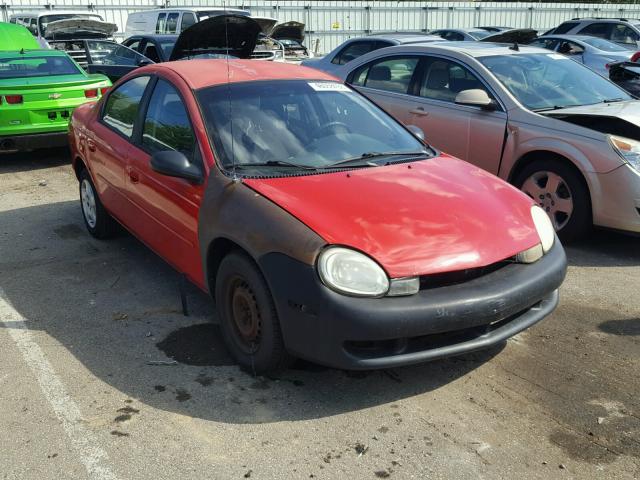 1B3ES46C9YD737213 - 2000 DODGE NEON BASE RED photo 1