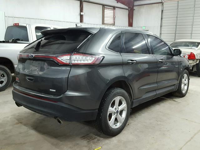 2FMPK3G97GBC58759 - 2016 FORD EDGE SE CHARCOAL photo 4