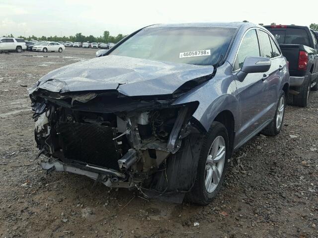 5J8TB3H58FL015282 - 2015 ACURA RDX TECHNO GRAY photo 2