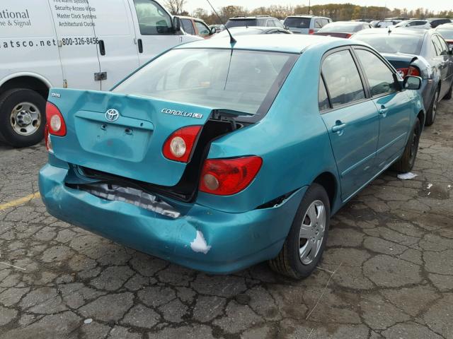 1NXBR32E85Z519110 - 2005 TOYOTA COROLLA GREEN photo 4