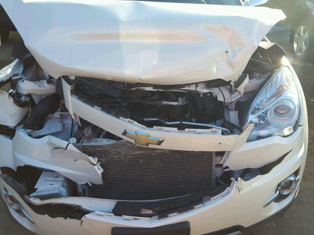 1GNALFEK8DZ123935 - 2013 CHEVROLET EQUINOX LT WHITE photo 7