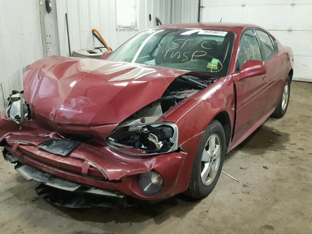 2G2WP552861170489 - 2006 PONTIAC GRAND PRIX MAROON photo 2