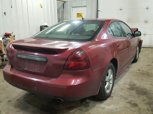 2G2WP552861170489 - 2006 PONTIAC GRAND PRIX MAROON photo 4