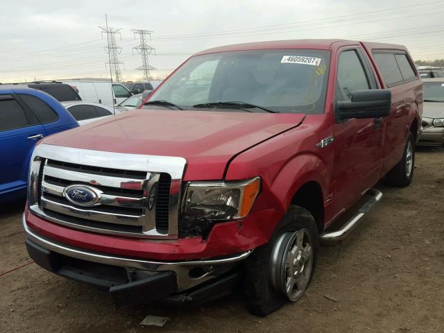 1FTMF1CM9BKD92214 - 2011 FORD F150 RED photo 2