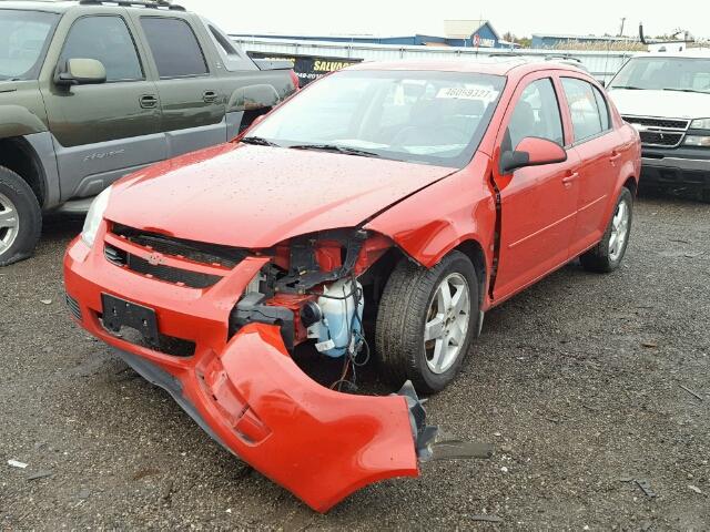 1G1AL55F367662198 - 2006 CHEVROLET COBALT LT RED photo 2