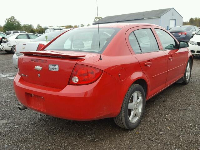 1G1AL55F367662198 - 2006 CHEVROLET COBALT LT RED photo 4