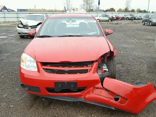 1G1AL55F367662198 - 2006 CHEVROLET COBALT LT RED photo 9