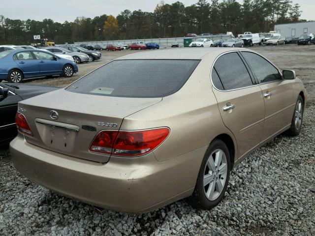 JTHBA30G255132206 - 2005 LEXUS ES 330 GOLD photo 4