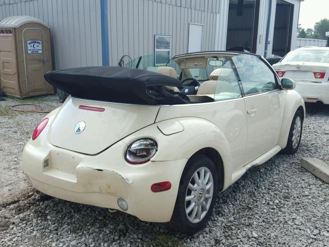3VWCM31Y44M321997 - 2004 VOLKSWAGEN NEW BEETLE Krem foto 4