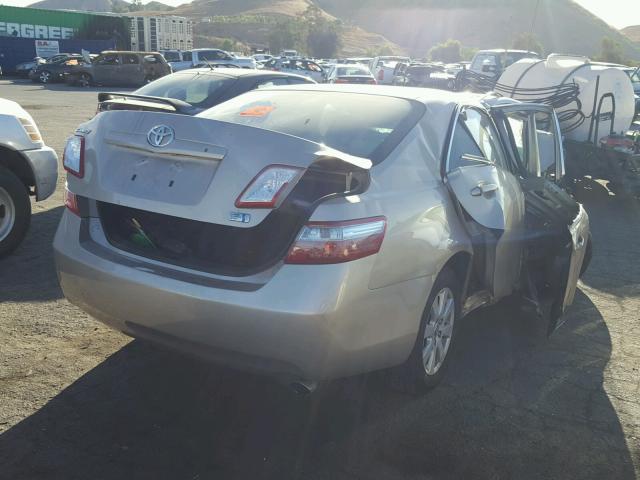 4T1BB46K59U097023 - 2009 TOYOTA CAMRY HYBR TAN photo 4