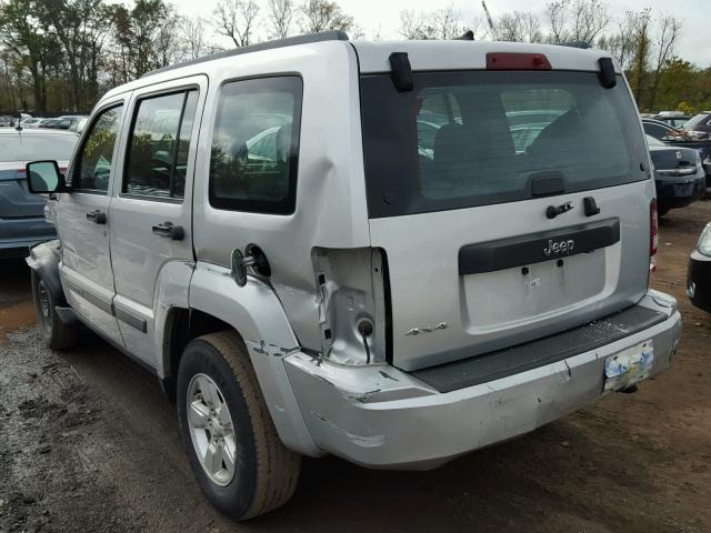 1J4PN2GK6BW586393 - 2011 JEEP LIBERTY SP SILVER photo 3