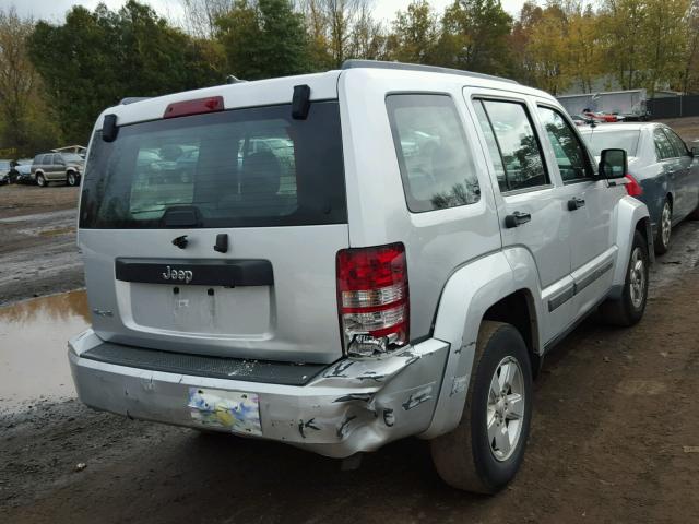 1J4PN2GK6BW586393 - 2011 JEEP LIBERTY SP SILVER photo 4