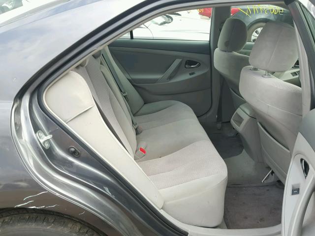 4T4BF3EK4BR137992 - 2011 TOYOTA CAMRY BASE GRAY photo 6