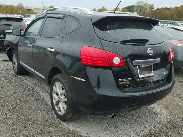 JN8AS5MT8CW253556 - 2012 NISSAN ROGUE S BLACK photo 3