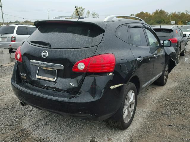 JN8AS5MT8CW253556 - 2012 NISSAN ROGUE S BLACK photo 4