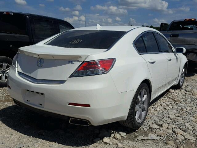 19UUA8F50DA013431 - 2013 ACURA TL TECH WHITE photo 4