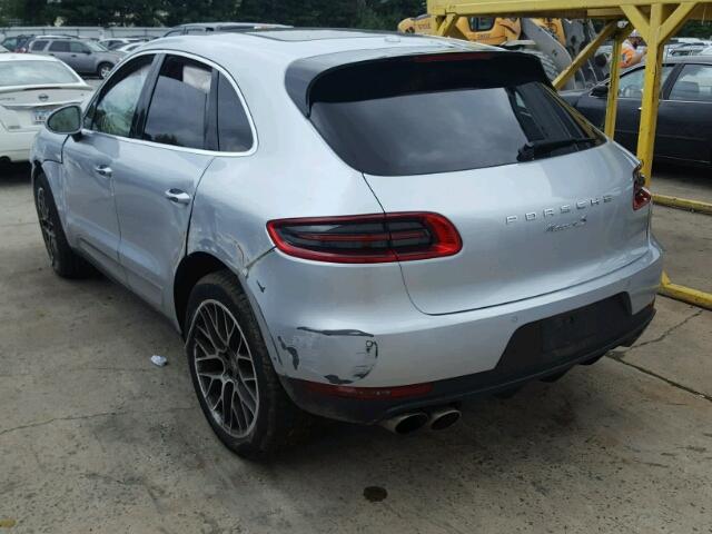 WP1AB2A56GLB47368 - 2016 PORSCHE MACAN S SILVER photo 3