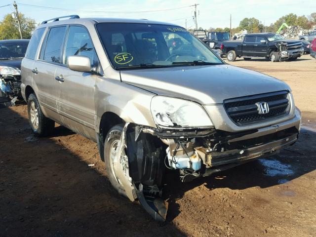 5FNYF18425B062278 - 2005 HONDA PILOT TAN photo 1