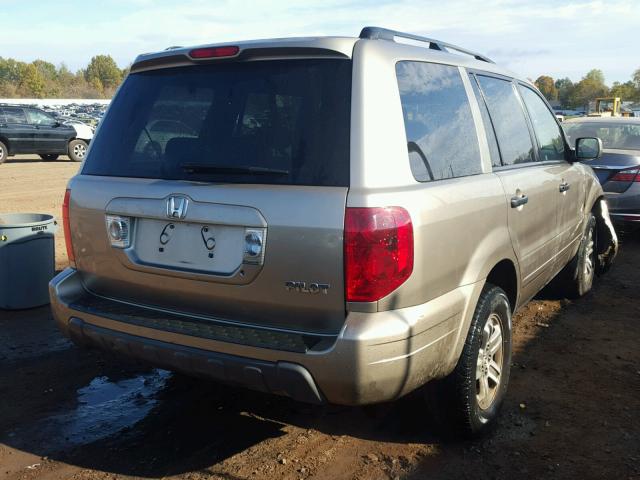 5FNYF18425B062278 - 2005 HONDA PILOT TAN photo 4