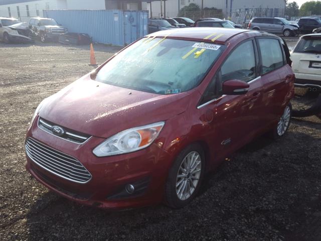 1FADP5CU8FL122059 - 2015 FORD C-MAX PREM RED photo 2