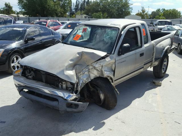 5TESM92N81Z878335 - 2001 TOYOTA TACOMA XTR GRAY photo 2