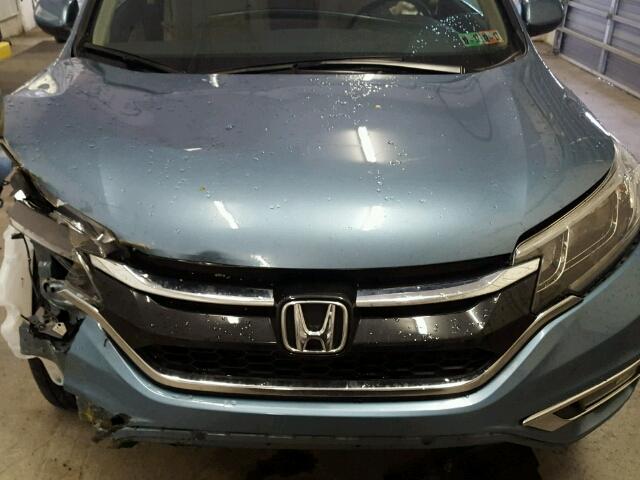 2HKRM4H79FH601603 - 2015 HONDA CR-V EXL BLUE photo 7