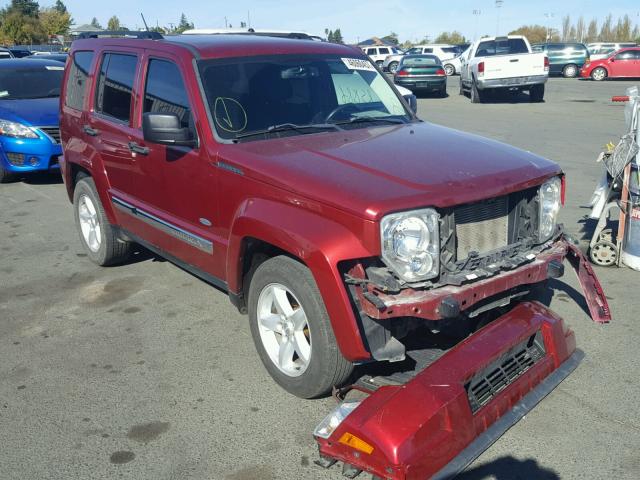 1C4PJLAK4CW215993 - 2012 JEEP LIBERTY SP BURGUNDY photo 1