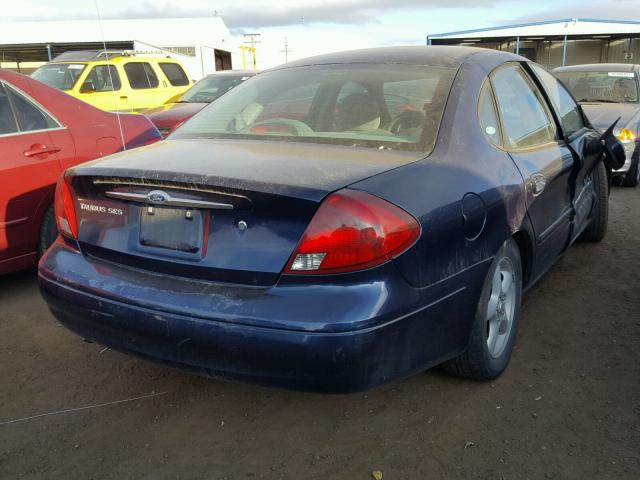 1FAFP56S5YA154176 - 2000 FORD TAURUS SEL BLUE photo 4