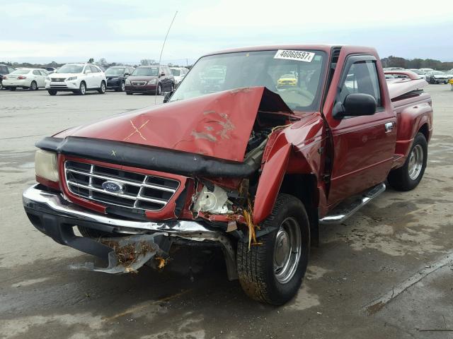 1FTYR44V92PB70471 - 2002 FORD RANGER SUP MAROON photo 2