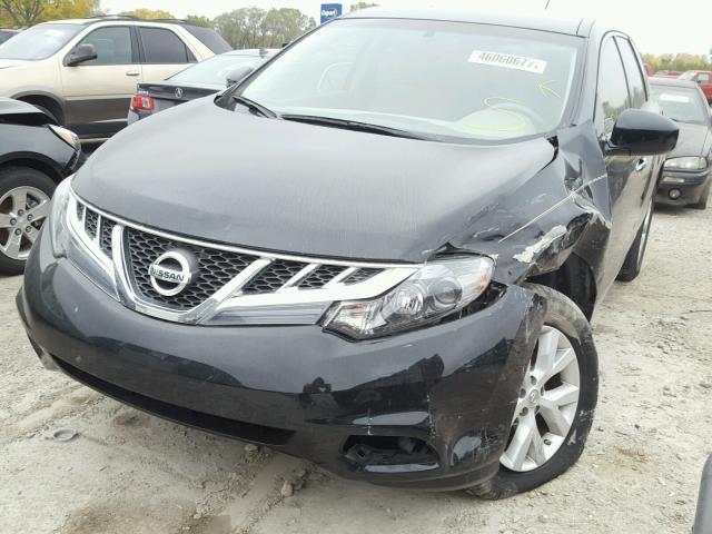 JN8AZ1MU0EW421450 - 2014 NISSAN MURANO S BLACK photo 2