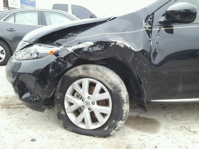 JN8AZ1MU0EW421450 - 2014 NISSAN MURANO S BLACK photo 9