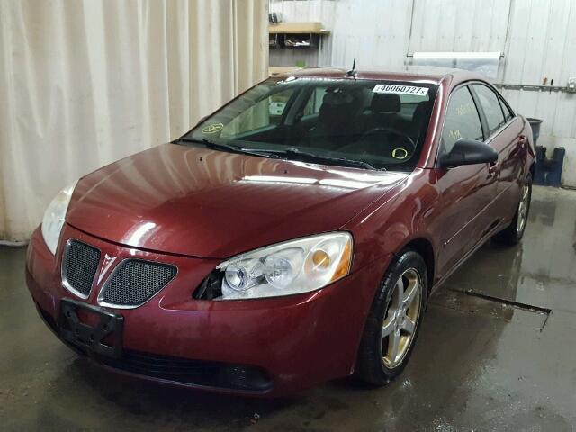 1G2ZG57N684193488 - 2008 PONTIAC G6 BASE MAROON photo 2