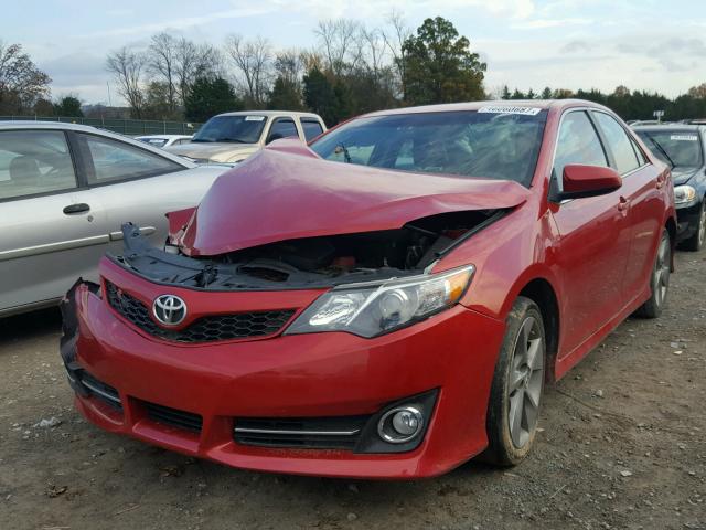 4T1BF1FK9CU623048 - 2012 TOYOTA CAMRY BASE RED photo 2