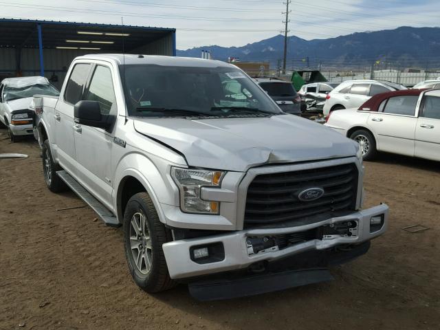 1FTEW1EP7GFA60073 - 2016 FORD F150 SUPER SILVER photo 1