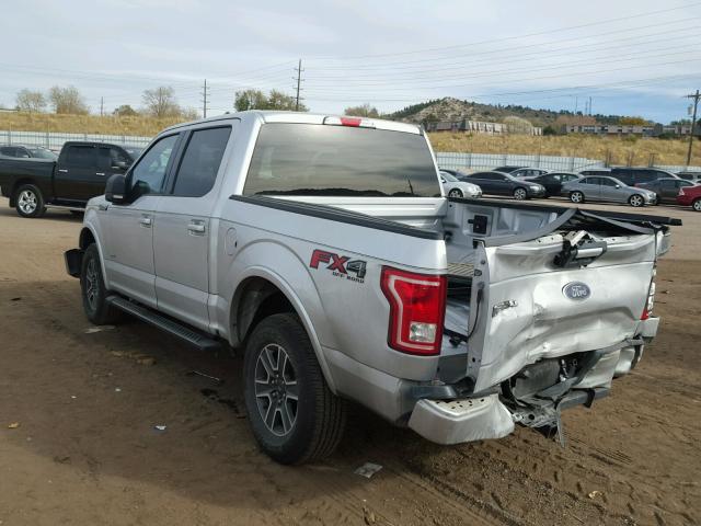 1FTEW1EP7GFA60073 - 2016 FORD F150 SUPER SILVER photo 3