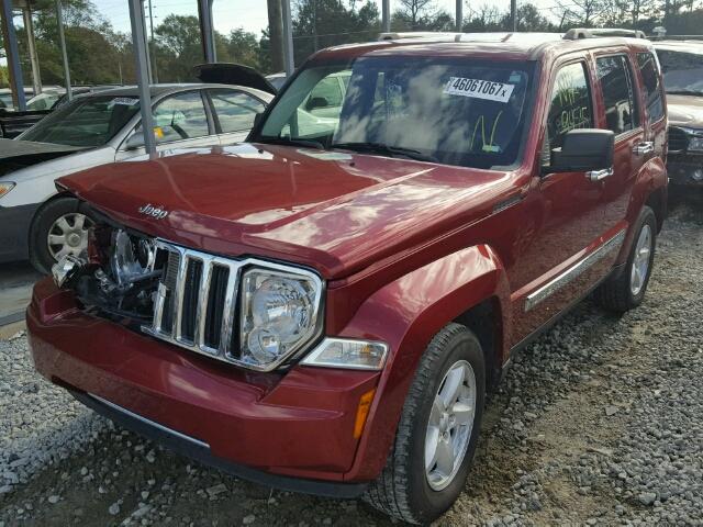 1C4PJLCK7CW120650 - 2012 JEEP LIBERTY LI RED photo 2