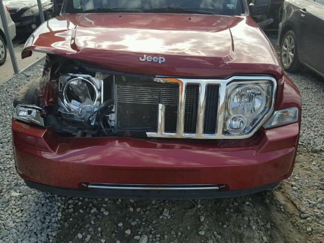 1C4PJLCK7CW120650 - 2012 JEEP LIBERTY LI RED photo 7