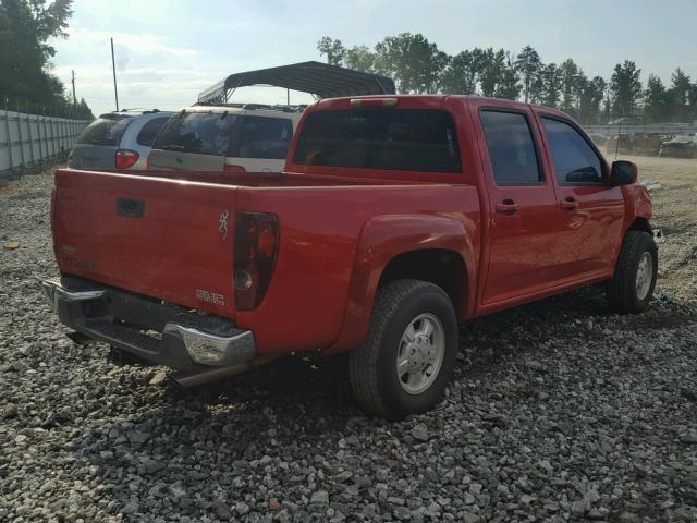 1GTDS136X68221407 - 2006 GMC CANYON RED photo 4