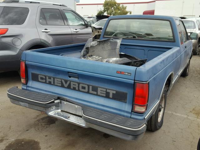 1GCCS19Z4P8151711 - 1993 CHEVROLET S TRUCK S1 BLUE photo 4
