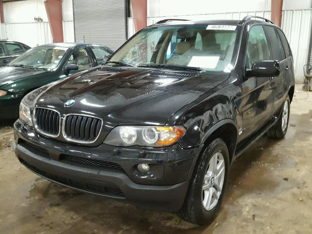 5UXFA135X4LU36801 - 2004 BMW X5 BLACK photo 2