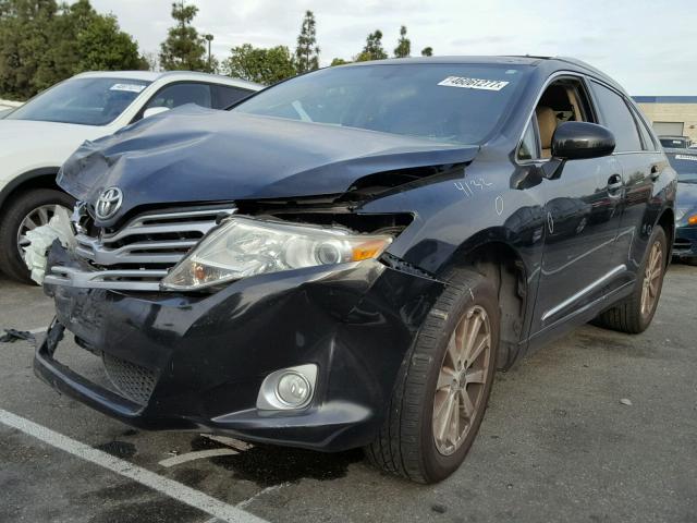 4T3ZA3BBXBU039830 - 2011 TOYOTA VENZA BASE BLACK photo 2